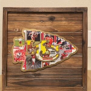 Wooden Kansas City Chiefs Wall Art